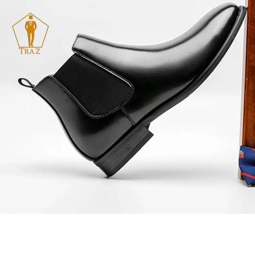 Giày boots nam Chelsea Boots Classic TRAZ đế khâu111