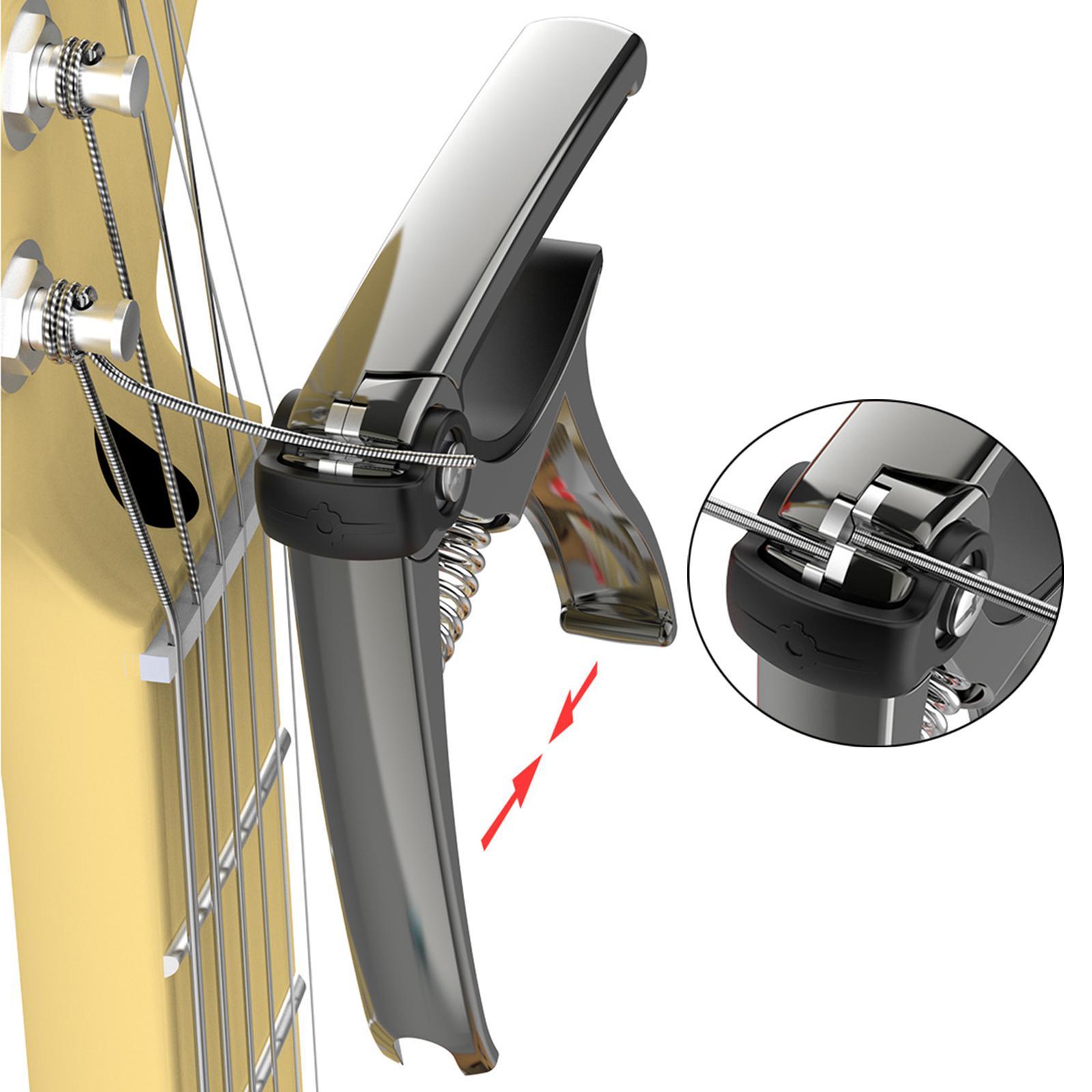 Guitar Capo Capo Tuning Clamp Adjustment Clip Tension Adjustable Guitar Capo Acoustic for Electric Guitar Ukulele Bass Mandolin Accs