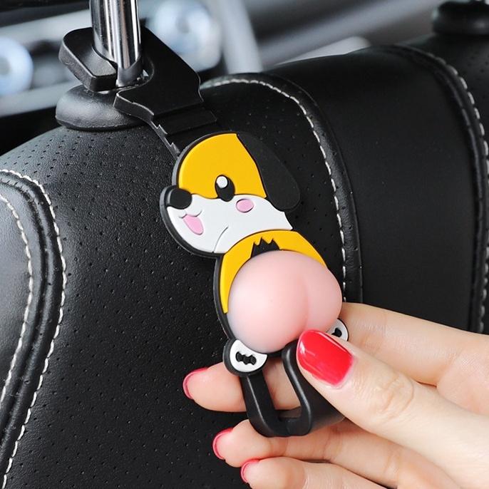 Móc Treo Đồ Kiểu Hoạt Hình Đa Năng Tiện Dụng Cho Xe Hơi