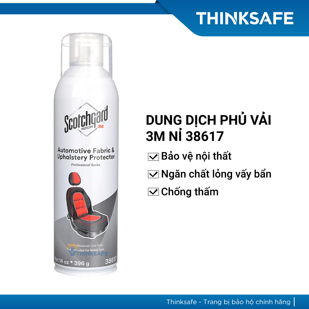 Chai xịt chống thấm nước Scotchgard 3M 38617 dùng cho vải nỉ thảm nội thất - Thinksafe