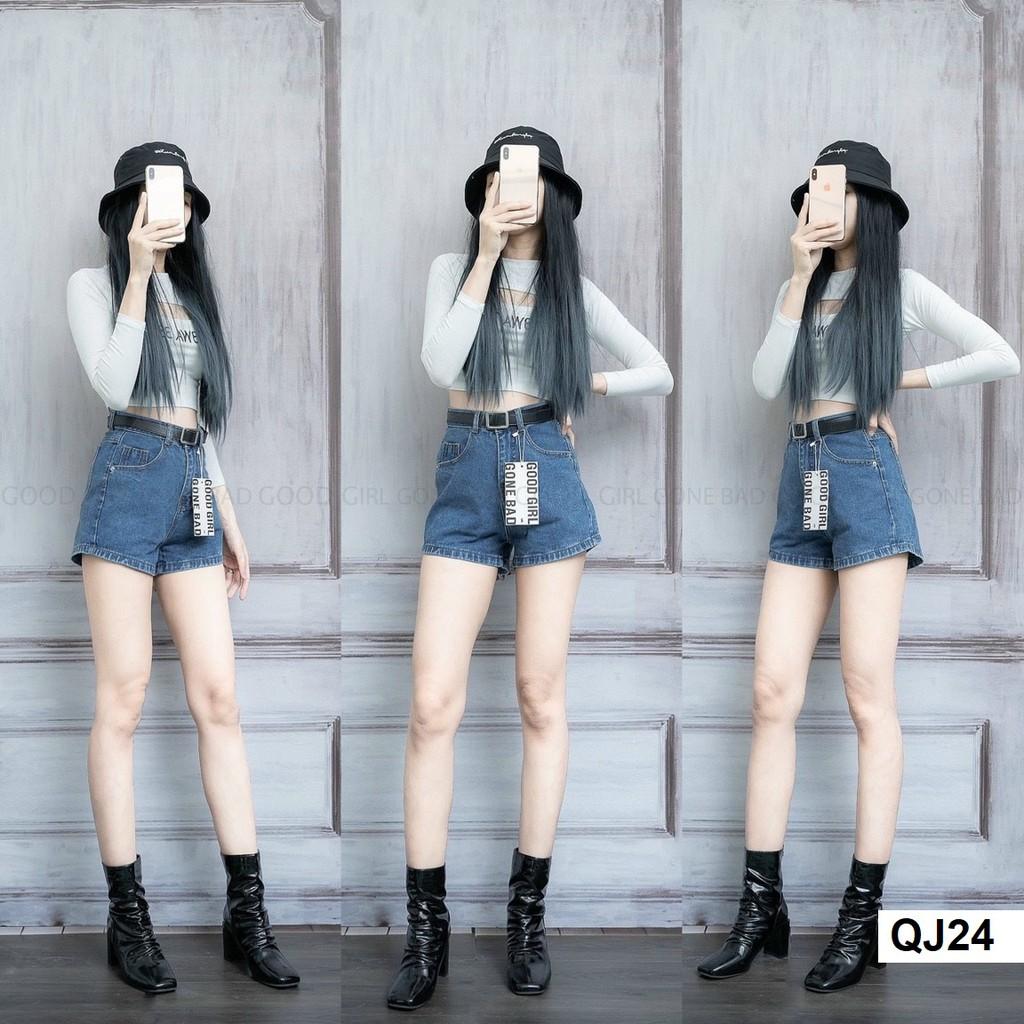 Quần short nữ lưng cao cơ bản QJ24A