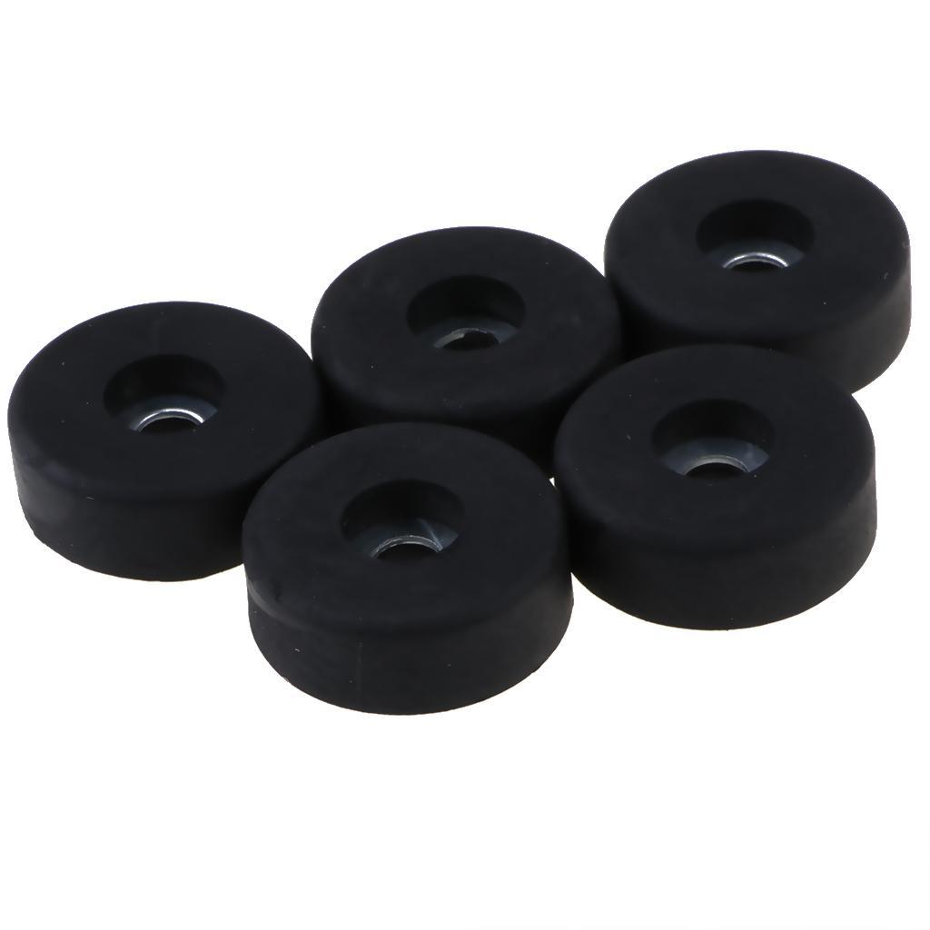 5Pcs Rubber Feet for Guitar , Audio Speaker  Cabinet etc. 30x10mm