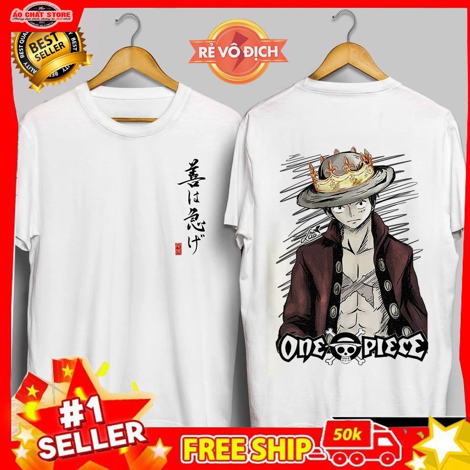 ( ĐƠN 40K) Áo Thun One Piece Luffy Đẹp | Áo Đảo Hải Tặc Mỹ Rơm Luffy