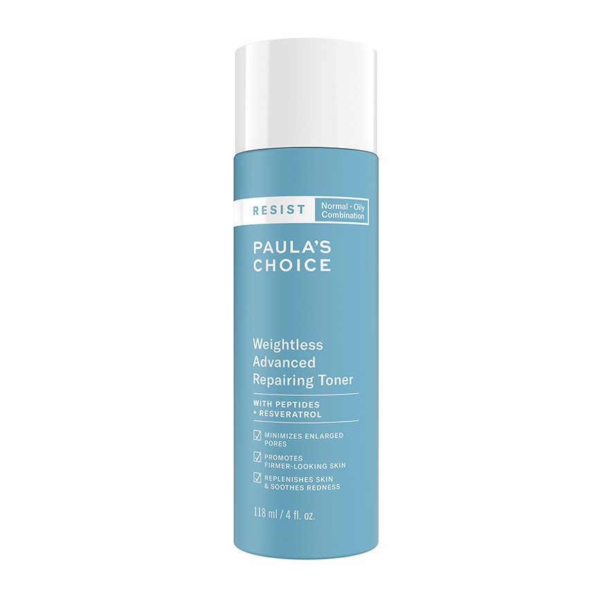 Toner se lỗ chân lông và tái tạo cho da dầu lão hóa Paula's Choice Resist Weightless Advanced Repairing Toner 118ml (Nhập khẩu)