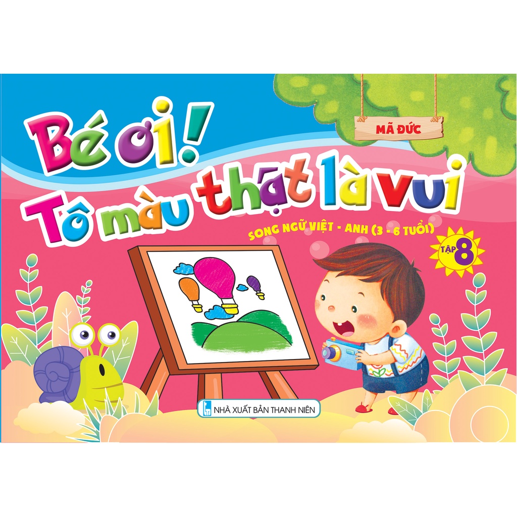 Sách - Trọn bộ 9 cuốn: Bé ơi tô màu thật là vui -ndbooks