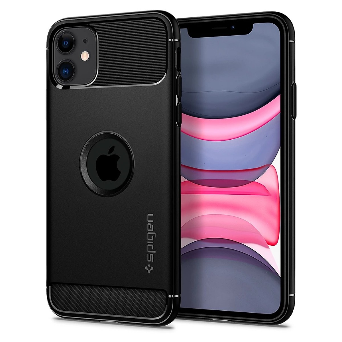 ỐP LƯNG DÀNH CHO IPHONE 13 PRO MAX SPIGEN RUGGED ARMOR MATTE BLACK - Hàng Chính Hãng