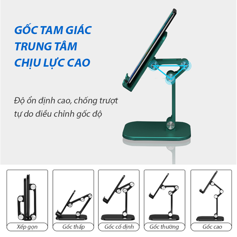 Giá Đỡ Điện Thoại, Máy Tính Bảng Selfiecom K10 Dành cho các dòng máy từ 4~13 inch, Với thiết kế gấp gọn đa năng - Hàng Nhập Khẩu