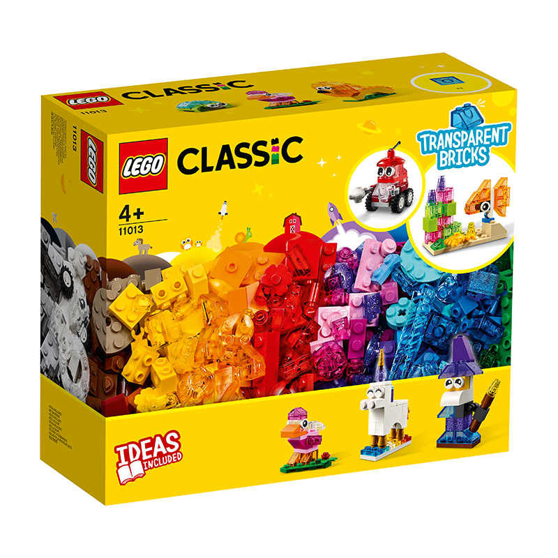 Đồ Chơi  LEGO Classic Hộp Lắp Ráp Sáng Tạo Trong Suốt 11013 Cho Bé Trên 4 Tuổi