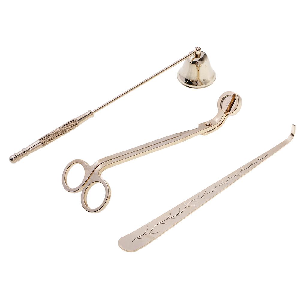 Dài Nến Bấc Dụng Cụ Chăm Sóc Bấc Tông Đơ, Bấc Snuffer Bấc Phi Tiêu Kim Loại 3X