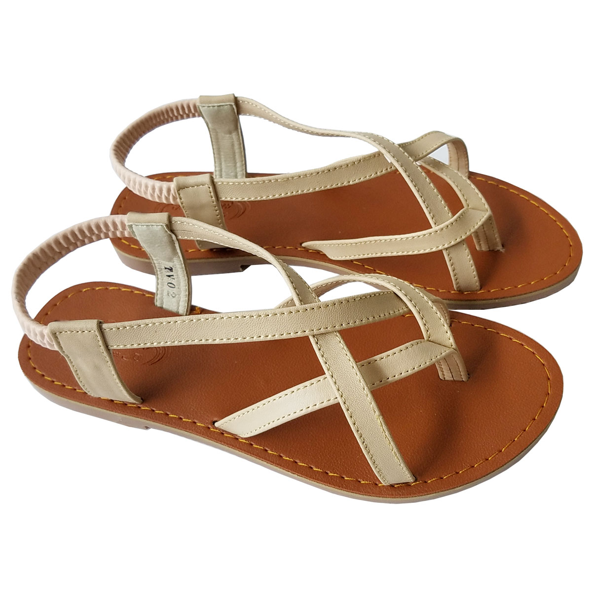 Giày Sandal Nữ Da Bò Thật Biggben Cao Cấp Sdn84 - Kem - 38