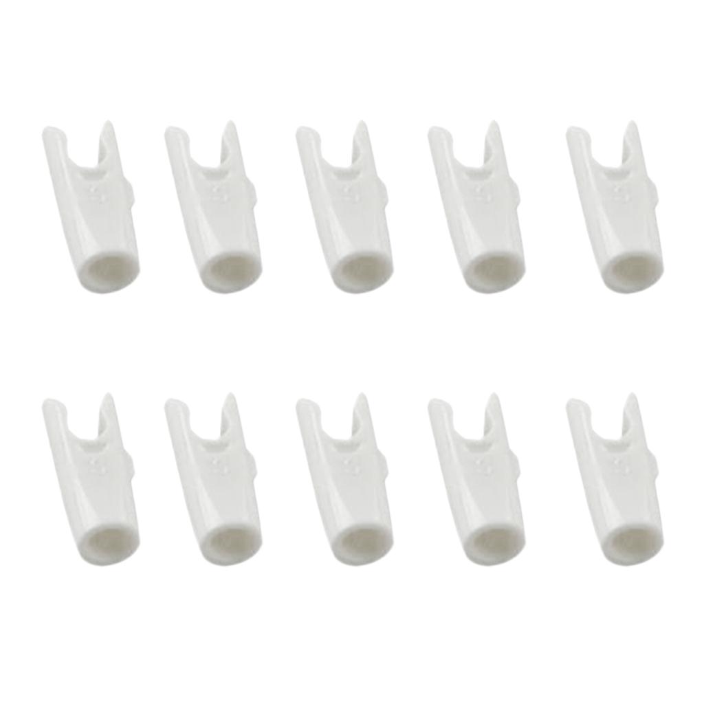 10 Pieces Plastic Arrow Nocks For Archery Hunting Shooting Outdoor Sports - Choice of 4 Colors