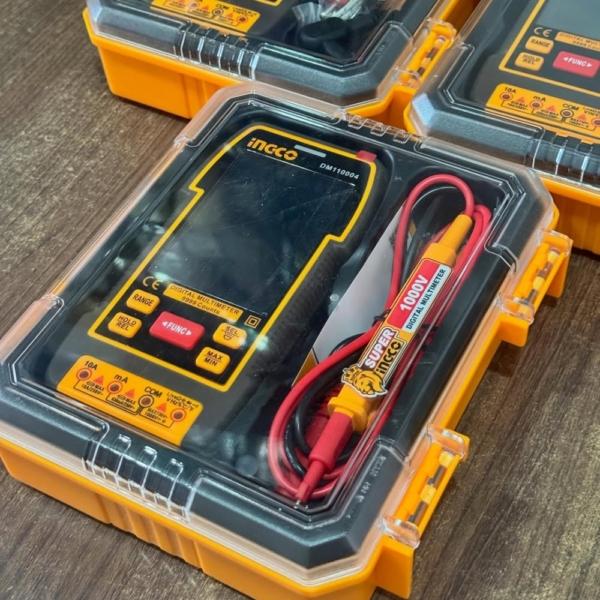 ĐỒNG HỒ VẠN NĂNG KỸ THUẬT SỐ 1000V 9999 SỐ ĐẾM THÔNG MINH 9.999V INGCO DM110004 - HÀNG CHÍNH HÃNG