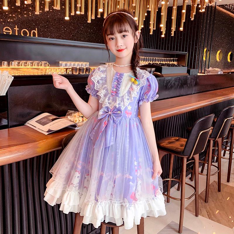 SHUANGYAN Đầm bé gái 2022 Váy mùa hè Lolita Váy mùa thu Cô gái nhỏ Váy công chúa Váy trẻ em Lolita