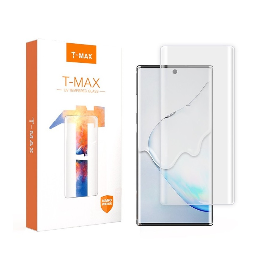 Dán kính cường lực T-Max Full Keo UV cho Galaxy Note 10/ Note 10Plus_ Hàng Nhập Khẩu