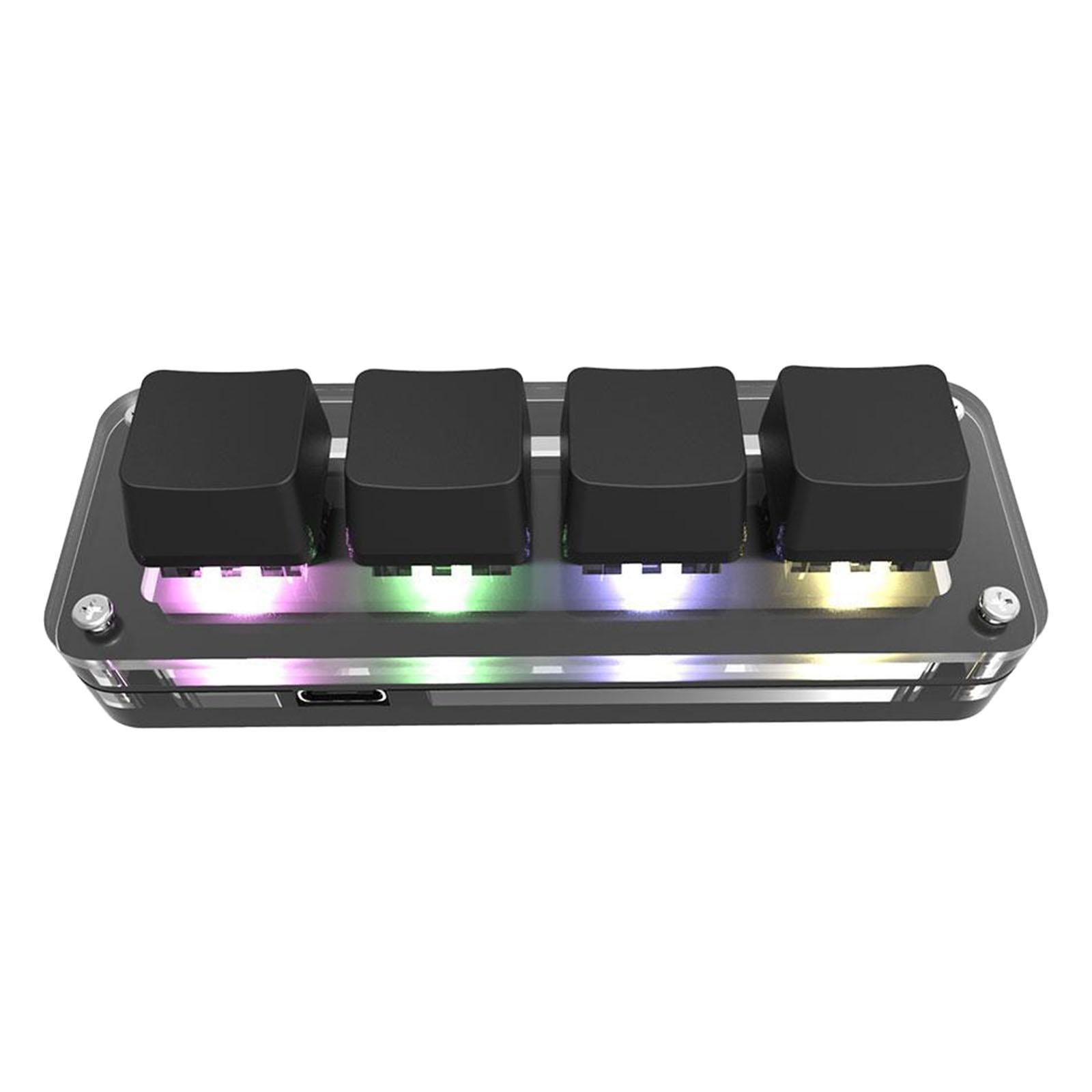 4 Keys Keyboard Replacement Copy Paste Keypad for Gaming Programming