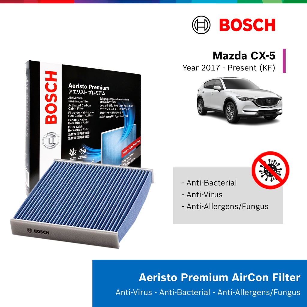 Lọc Điều Hòa Cao Cấp Có Than Hoạt Tính BOSCH Aeristo Premium 0986AF7012 (AP-Z07) |  Mazda3, Mazda6 , CX5, CX8 ..