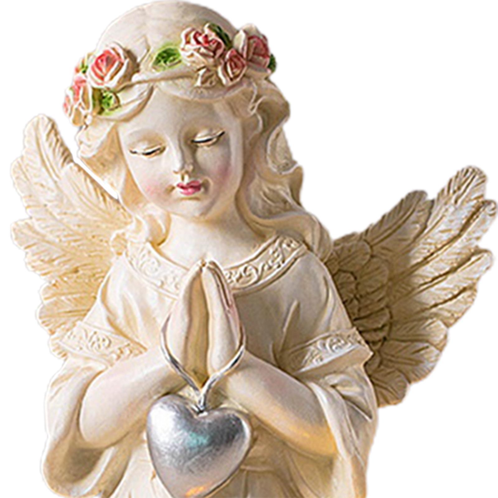 Angel Statues Angel Decoration Collectible Luminous for Landscape
