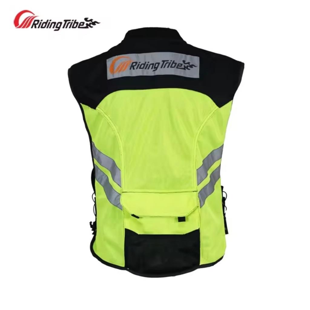 Áo Gile Bảo Hộ Phản Quang Đa Năng_Motorcycle Rider Vest - Đen