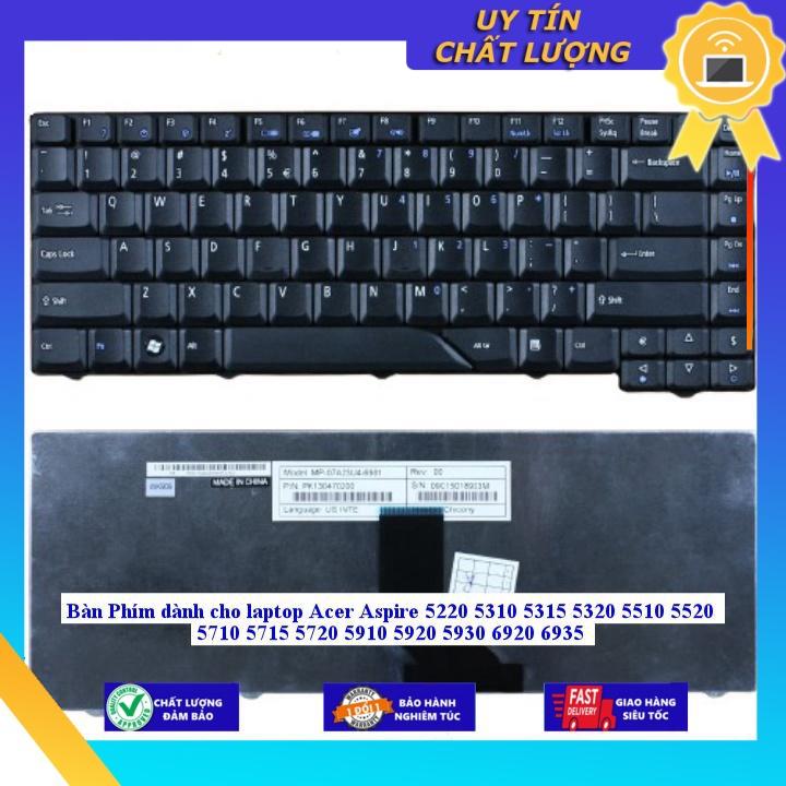 Bàn Phím dùng cho laptop Acer Aspire 5220 5310 5315 5320 5510 5520 5710 5715 5720 5910 5920 5930 6920 6935 - Hàng chính hãng  - MÀU TRẮNG MIKEY1381