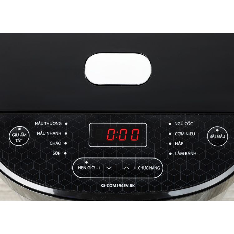 Nồi cơm điện tử Sharp 1.8 lít KS-COM194EV-BK - Hàng Chính Hãng
