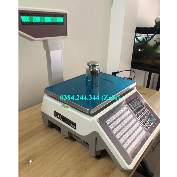 Cân điện tử tính tiền in tem mã vạch siêu thị TMA 30Kg, tặng kèm 3 cuộn giấy in tem dán