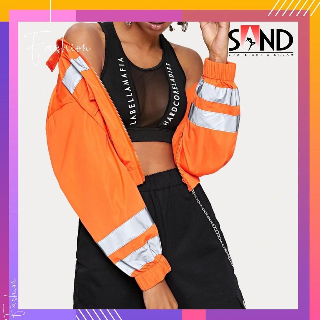 Bomber Jackets Cam Neon Thời Thượng hình thật