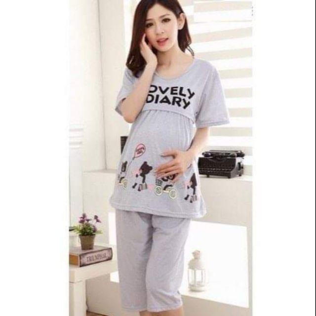 (2 màu) bộ bầu cộc tay cho con bú
