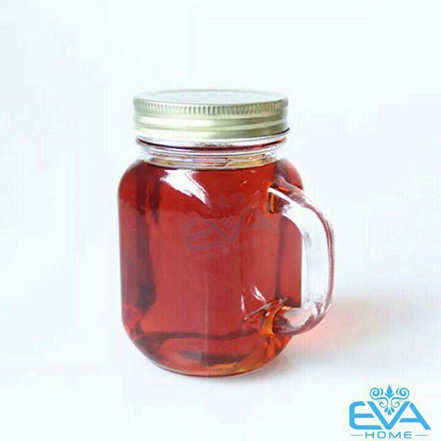 Cốc thủy tinh có quai có nắp 500ml