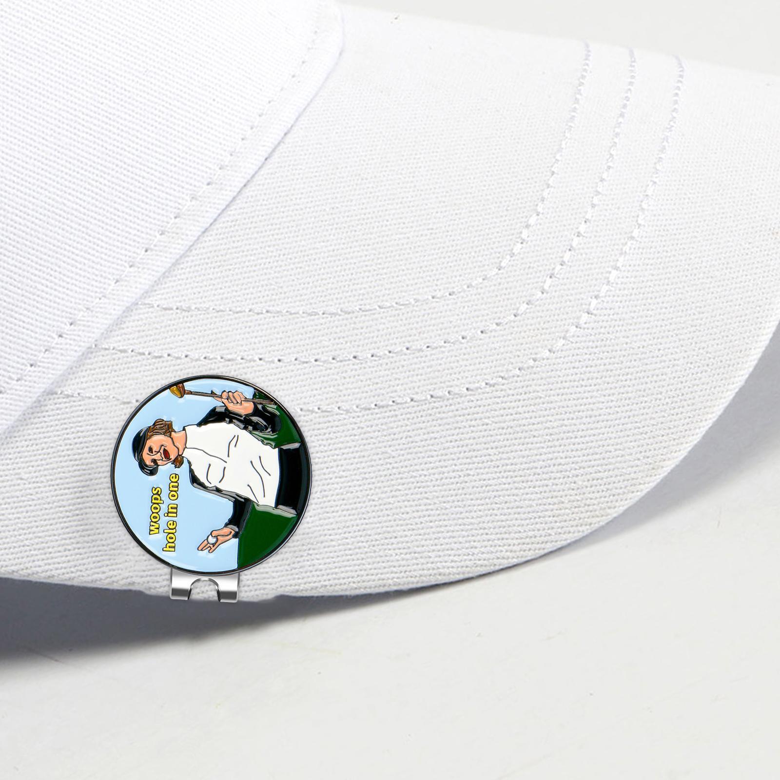 Golf Ball Marker Hat Clip 25mm Golf Ball Mark Tool Golf Hat Style A