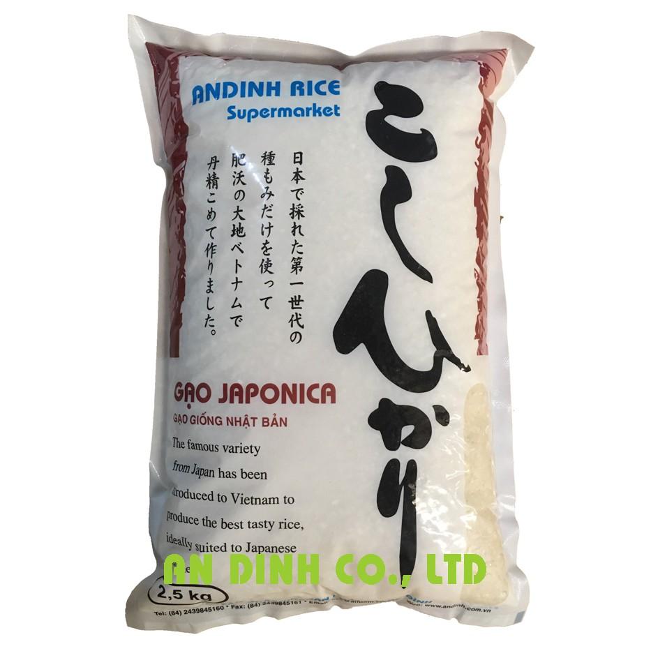 Gạo Nhật Japonica túi 2.5kg