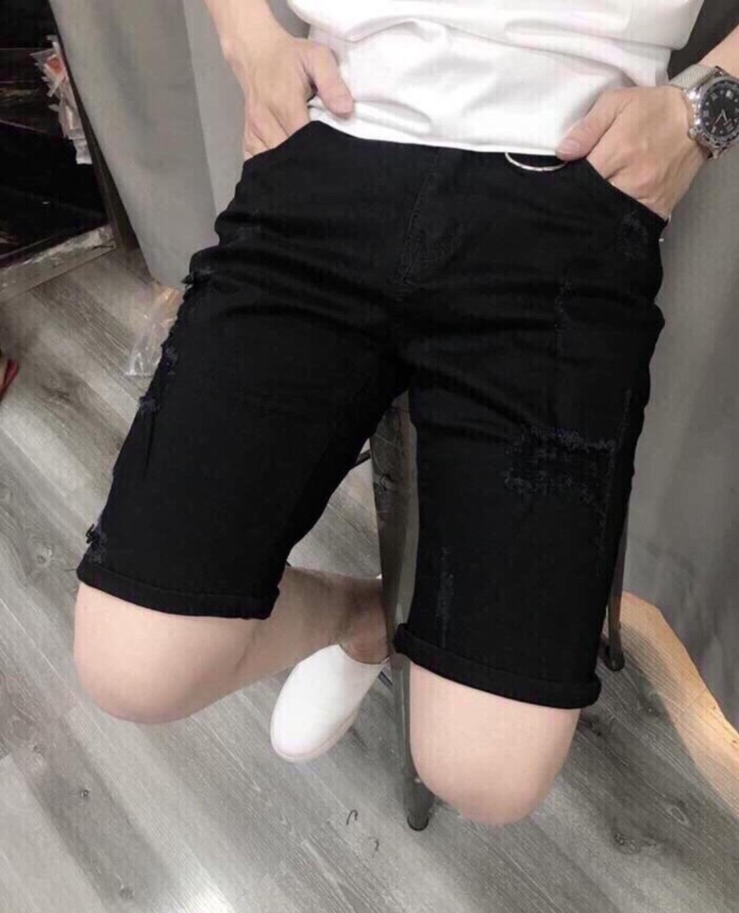 Quần Shorts Jean Nam Cao Cấp Co Giản Mạnh M 305