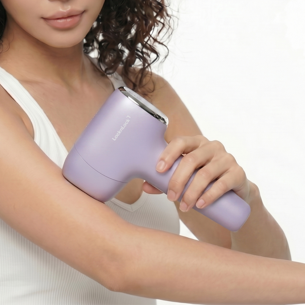 Máy Triệt Lông LocknLock IPL 9 mức nhiệt ENC311PUP, Công Nghệ Làm Lạnh Ice Cooling, Màu Tím - Hàng Chính Hãng - JoyMall