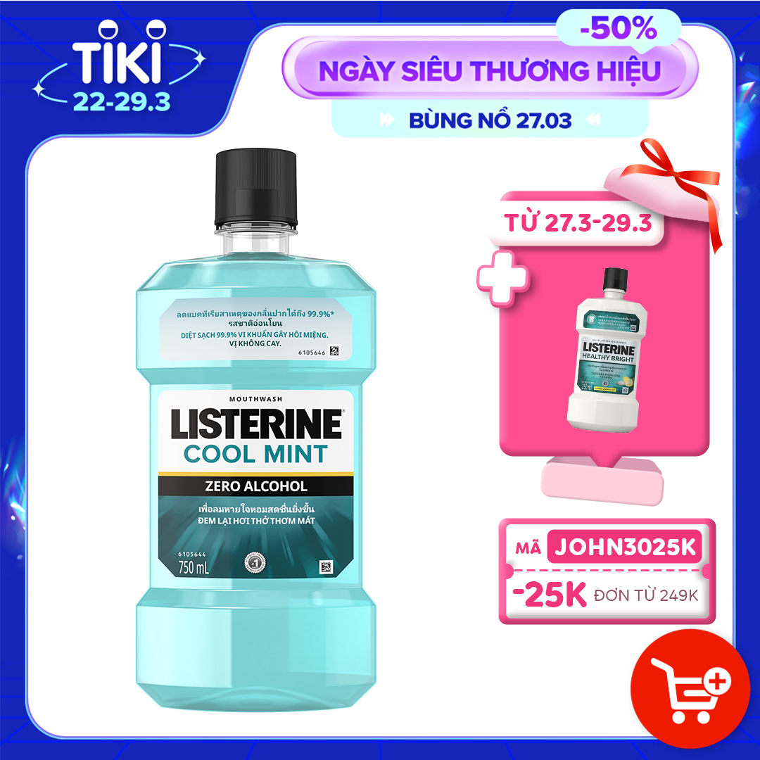 Nước Súc Miệng Listerine Zero (750ml) - 8850007813149