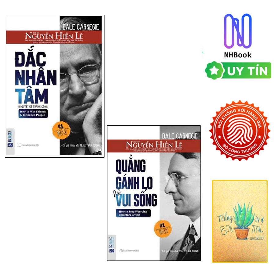 Combo Dịch giả Nguyễn Hiến Lê : Đắc Nhân Tâm Và Quẳng Gánh Lo Và Vui Sống