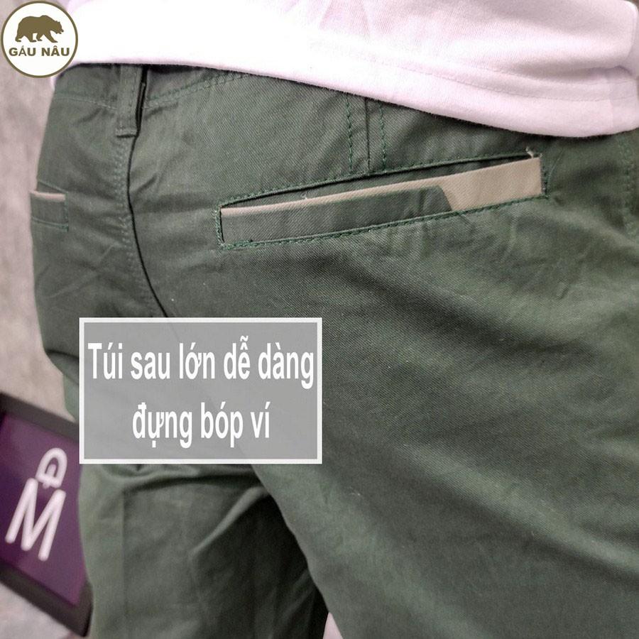 Quần short kaki nam GN182 [ có video ] màu chuẩn đẹp Gấu Nâu