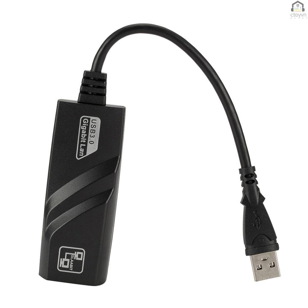 Cáp chuyển đổi USB 3.0 sang Gigabit Ethernet RJ45 LAN 10/100/1000Mbps cho máy tính