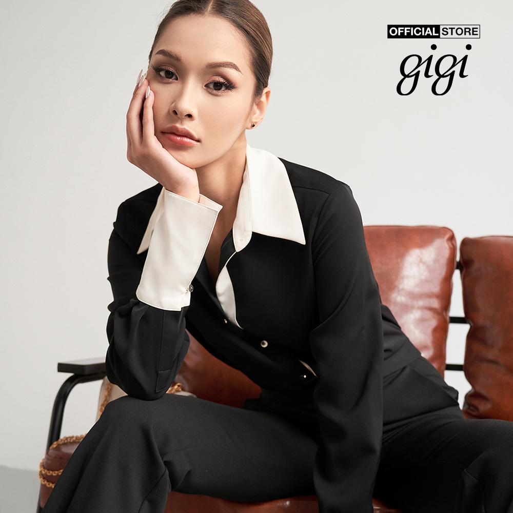 GIGI - Áo sơ mi nữ cổ bẻ tay dài thanh lịch G1107T222259