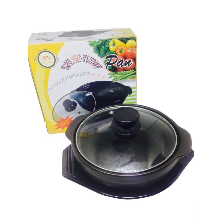 Đĩa nhựa dùng để kê thố Nồi đất đen nấu mỳ cay 7 cấp độ