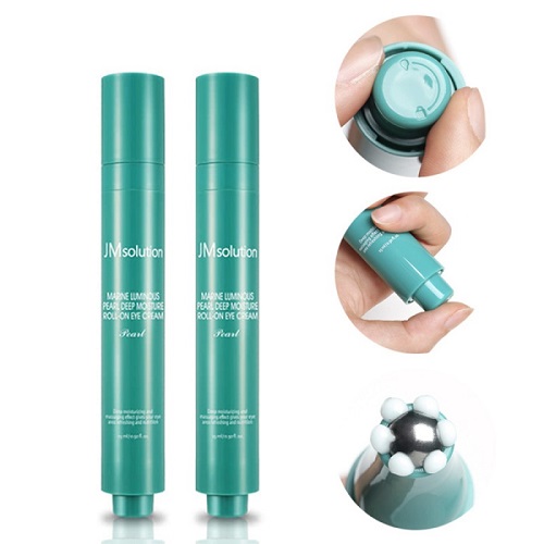 Lăn mắt xóa thâm quầng mắt , chống nhăn JM Solution Marine Luminous Pearl Deep Moisture Roll-on Eye Cream 15ml x 2