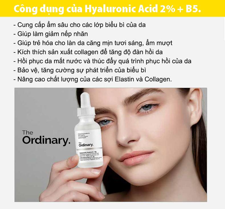 Tinh chất dưỡng the Ordinary Hyaluronic Acid 2 % + B5