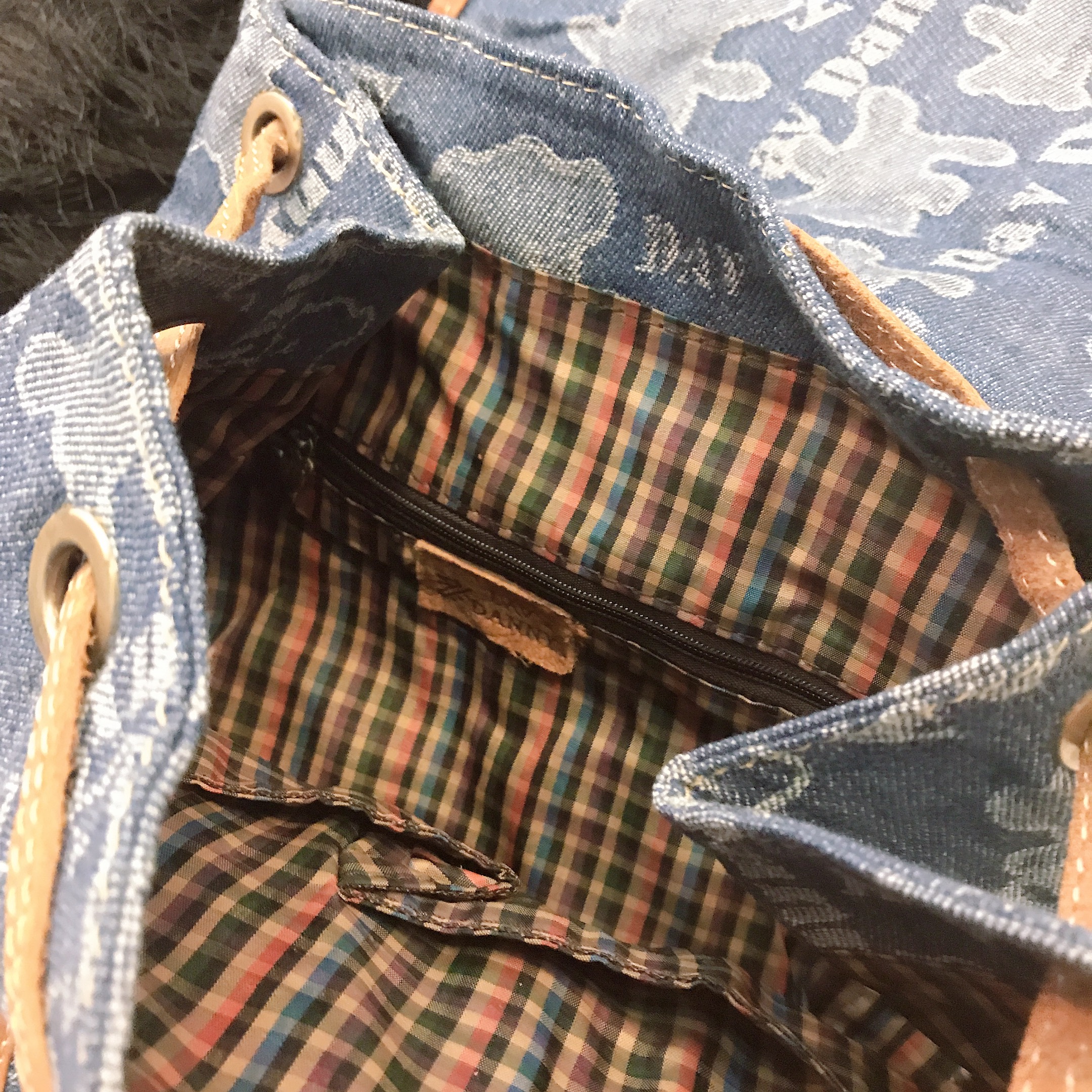 Balo thời trang nút gài thêu gấu Jean to nâu siêu xinh - DD186E857