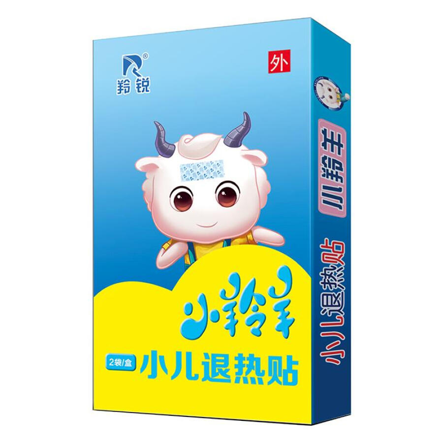 Lingrui (lingrui) small antelope pediatric fever stickers 4 placement