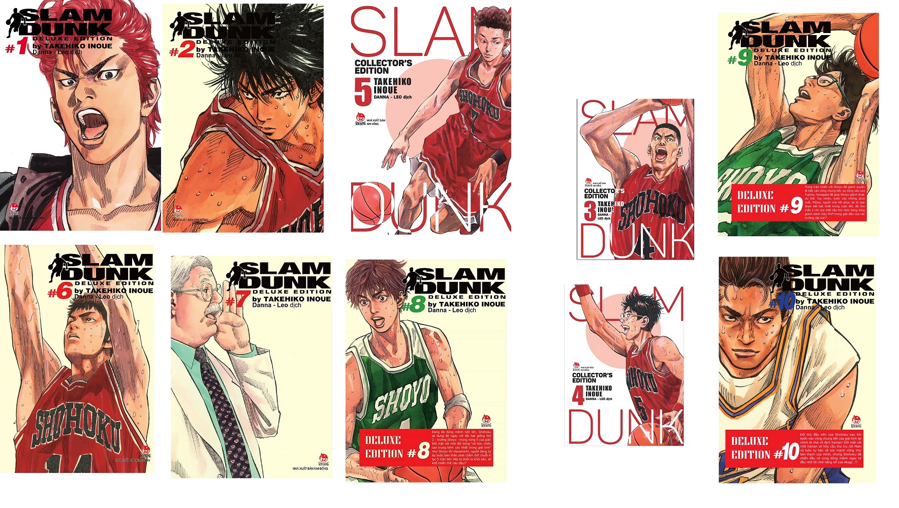 Combo Slam Dunk - Deluxe Edition Từ Tập 1 Đến Tập 10 (10 Cuốn)