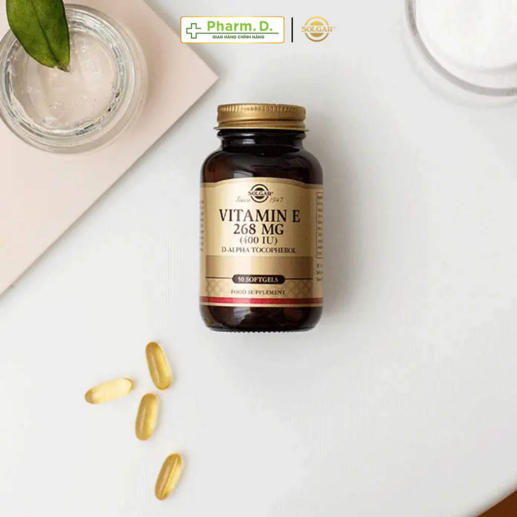 Viên Uống Solgar Vitamin E 268mg 400 IU Bổ Sung Vitamin E, Hỗ Trợ Làm Đẹp Da, Ngăn Ngừa Lão Hóa