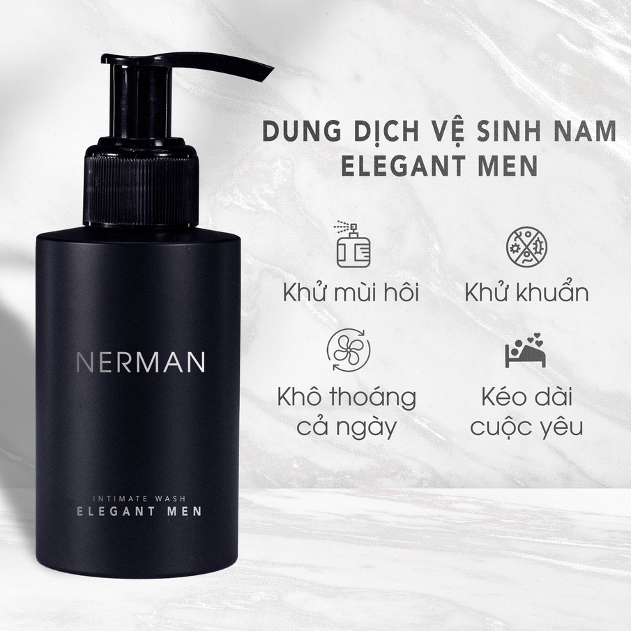 Combo lịch lãm Nerman - Sữa tắm gội Gentleman 3in1 hương nước hoa cao cấp 350ml