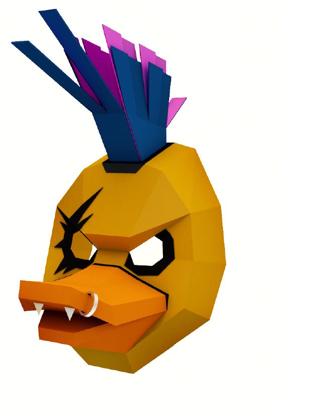 Mô hình giấy 3D Mặt nạ hoá trang Fortnite SpringBreakout