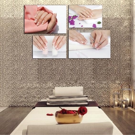 Tranh dán tường trang trí spa, tiệm nail, sơn móng đẹp