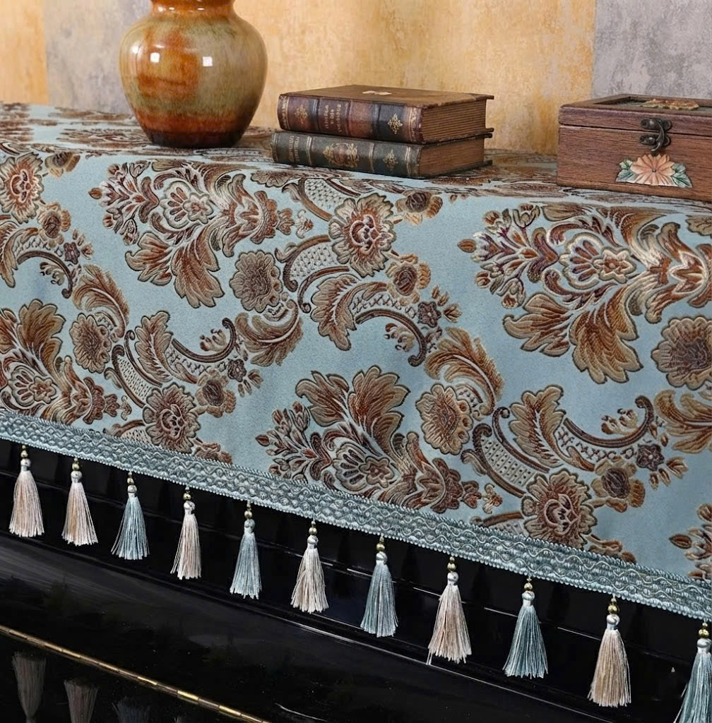 Khăn phủ đàn piano cơ đàn piano điện tử 88 phím phong cách Châu Âu cổ điển sang trọng chống bụi chống xước - HÀNG CHÍNH HÃNG