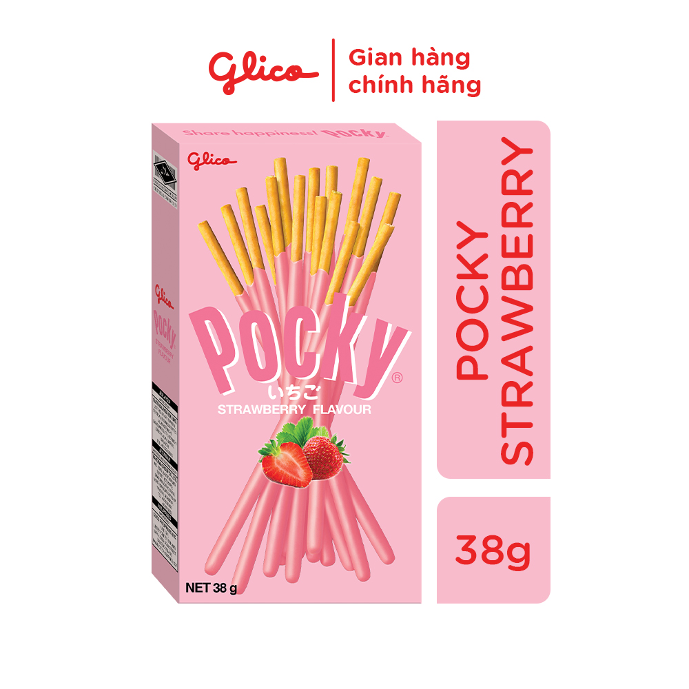 Bánh que phủ kem nhiều vị GLICO Pocky (Combo 10 hộp - 2 socola 2 dâu 2 cookie 2 matcha 2 double choco)