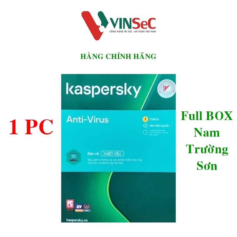 Hình ảnh Kaspersky Anti Virus Cho 1 Máy Tính - KAV1U - Hàng chính hãng